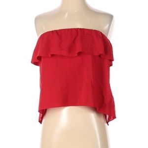 Flowy strapless tube top